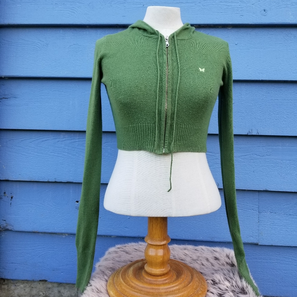 Knit crop top sweater